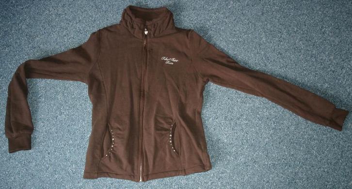 Mooi bruin Take Two vest met leuke details, ZGAN, mt 152, Kinderen en Baby's, Kinderkleding | Maat 152, Zo goed als nieuw, Meisje