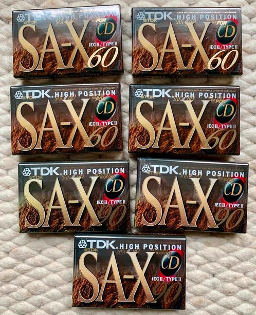NOS TDK SA-X60 & SA-X90 NIEUW cassettebandjes SAX 60 90 SA-X, Cd's en Dvd's, Cassettebandjes, Nieuw in verpakking, Onbespeeld