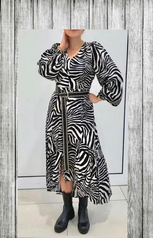 Lange jurk Fred by Shoeby M 36/38 zomerjurk maxidress, Kleding | Dames, Jurken, Zo goed als nieuw, Maat 36 (S), Zwart, Onder de knie