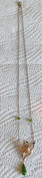 Ketting/hanger in de vorm van een vlinder.., Ophalen of Verzenden, Zo goed als nieuw, Groen, Overige materialen