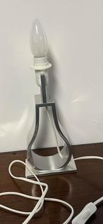 Ikea vintage zilver metalen Klabb tafellampje, Huis en Inrichting, Lampen | Tafellampen, Gebruikt, Vintage, Ophalen of Verzenden