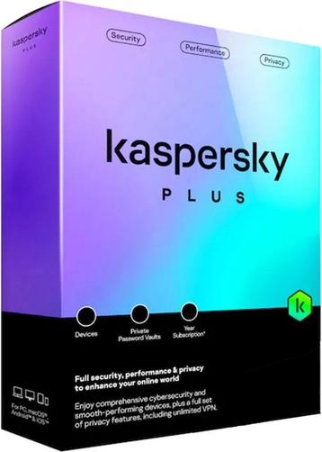 Kaspersky Plus 2025 + Onbeperkte VPN! 1-10 PC 1-3 Jaar beschikbaar voor biedingen