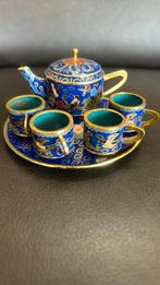 Theeservies emaille cloisonne, Antiek en Kunst, Ophalen of Verzenden