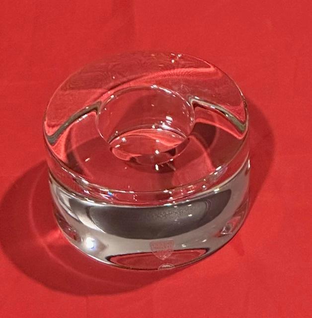 waxinelichthouder/kandelaar Orrefors, Puck Lena Bergstrom, Huis en Inrichting, Woonaccessoires | Kandelaars en Kaarsen, Zo goed als nieuw