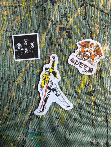 Stickers -Bands&Artiesten: Punk, Coldplay, Kiss, David Bowie beschikbaar voor biedingen