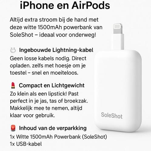 Nieuw! Perfect geschikt voor je iPhone en AirPods, Telecommunicatie, Mobiele telefoons | Telefoon-opladers, Nieuw, Apple iPhone