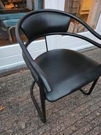2x retro stoelen,  zwart, gratis, Ophalen, Zo goed als nieuw
