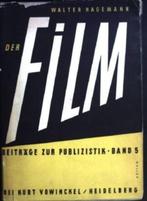 Walter Hagemann, der Film  Beiträge zur Publizistik Band 5, Ophalen of Verzenden, Zo goed als nieuw