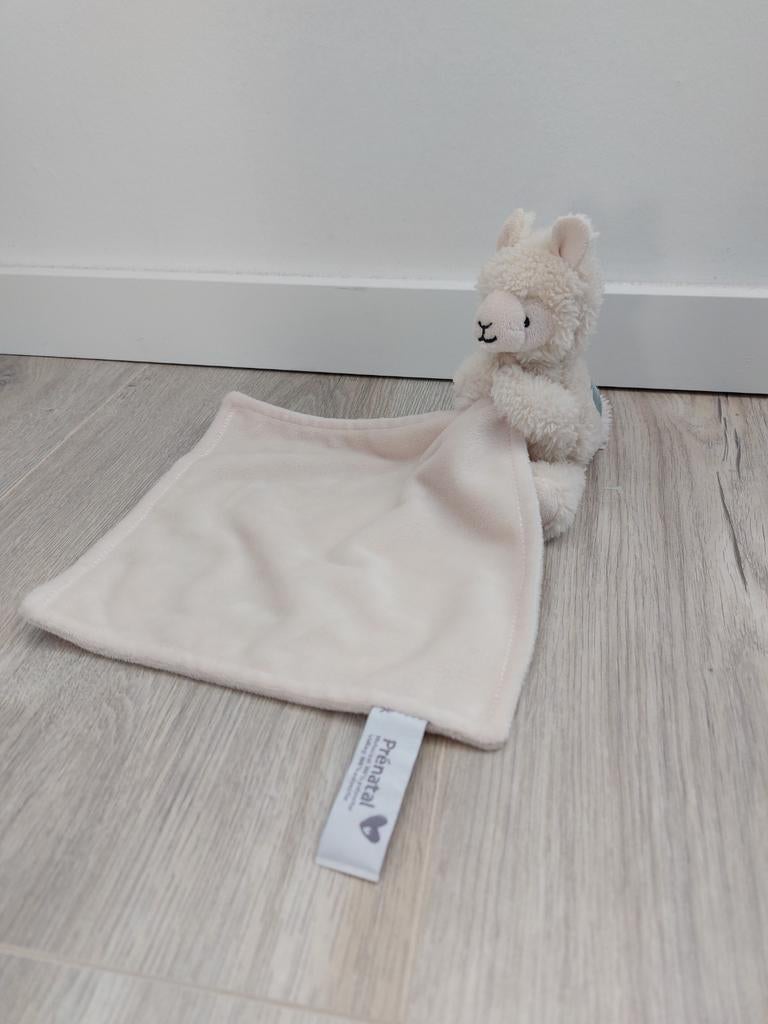 Knuffel knuffeldoekje Prenatal lama alpaca L631, Ophalen of Verzenden, Zo goed als nieuw, Konijn