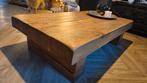 Massief eiken salontafel, Huis en Inrichting, Tafels | Salontafels, Ophalen, Gebruikt, 100 tot 150 cm, Eikenhout
