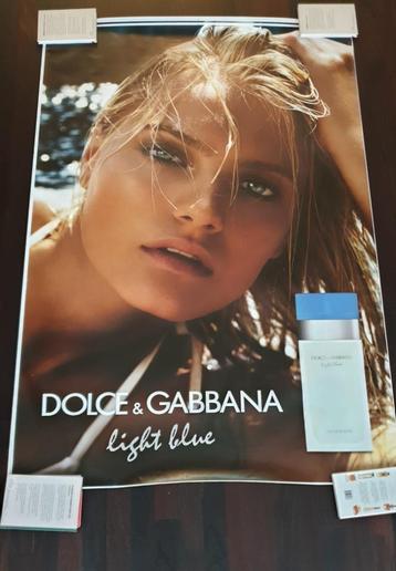 Dolce & Gabbana light blue parfum grote reclame poster