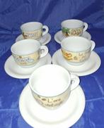 La Porcellana d' Ancap Italy cappuccino kop en schotels, Ophalen of Verzenden, Zo goed als nieuw, Porselein, Kop en/of schotel