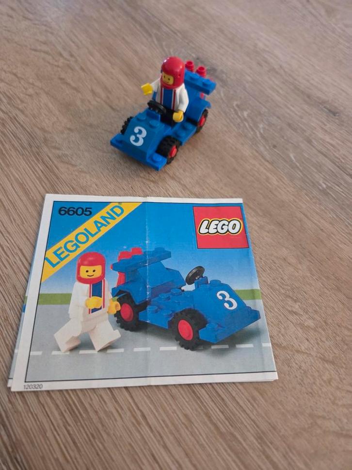 LEGO 6605 - Formule 1 Raceauto - Vintage!, Kinderen en Baby's, Speelgoed | Duplo en Lego, Gebruikt, Lego, Complete set, Ophalen of Verzenden