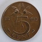 Nederland 1960 - 5 cent munt - drks, Verzenden, Koningin Juliana, 5 cent, Losse munt
