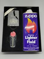 Zippo Philip Morris Silver Plate - 1998, Ophalen of Verzenden, Zo goed als nieuw, Aansteker