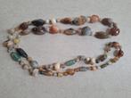 Ketting oude stenen met agaat, Verzenden, Gebruikt, Steen of Mineraal, Met edelsteen