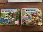 Lego Minecraft 21164 en 21177 compleet met doos, Complete set, Gebruikt, Lego, Ophalen