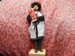 JUDAICA FIGUUR, JOODSE RABBI MET THORA, JAREN '50, Ophalen of Verzenden, Zo goed als nieuw, Overige typen, Jodendom