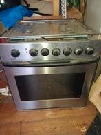 Gasoven inbouw met gasfornuis er op, Gebruikt, Oven, Inbouw, 45 tot 60 cm