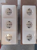 Wand contact doos met rand aarde, Ophalen, Gebruikt, Stopcontact