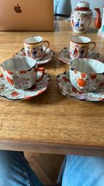 Antieke kopjes met schotel, Antiek en Kunst, Antiek | Servies compleet, Ophalen of Verzenden