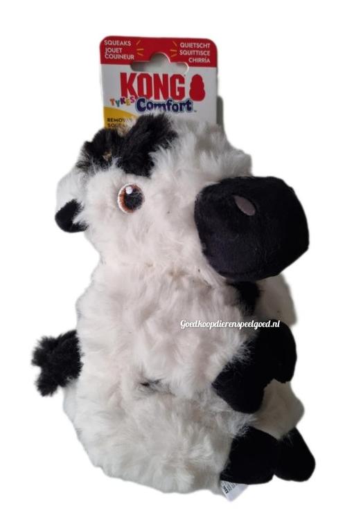Hondenspeelgoed    " Kong Comfort tykes Koe  " 19 cm, Dieren en Toebehoren, Hondenspeelgoed, Nieuw, Knuffels, Ophalen of Verzenden