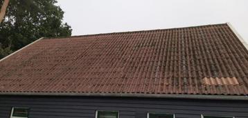 100 m² baksteenrood vezelcement golfplaten van 60 x 105 cm beschikbaar voor biedingen