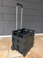 Nieuwe inklapbare Trolley - Handig & Compact!, Ophalen of Verzenden, Nieuw, Kunststof, Met handgreep