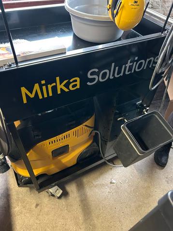 Mirka Solution werktrolley + stofzuiger + diverse schuurmach beschikbaar voor biedingen