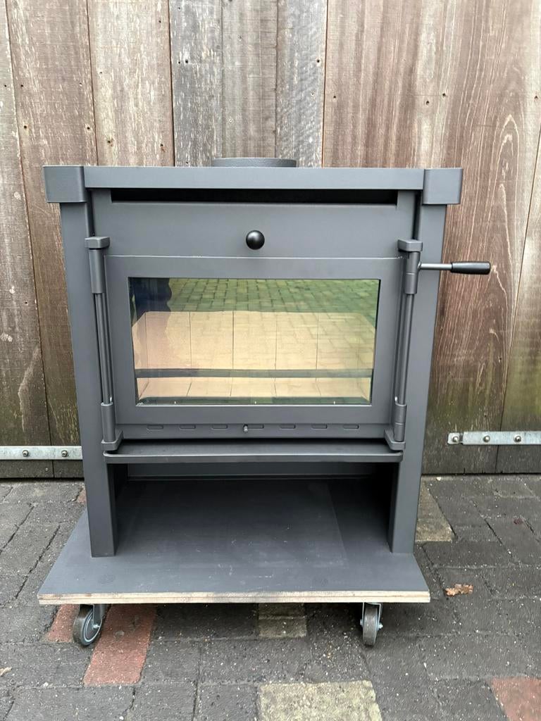 Janus 12 houtkachel, Huis en Inrichting, Kachels, Zo goed als nieuw, Vrijstaand, Houtkachel, Hout, Ophalen of Verzenden