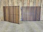 Mooie rechte inrijpoort met hardhouten planken 400x150cm, Tuin en Terras, Met poort, Verzenden, Nieuw, Tuinhek