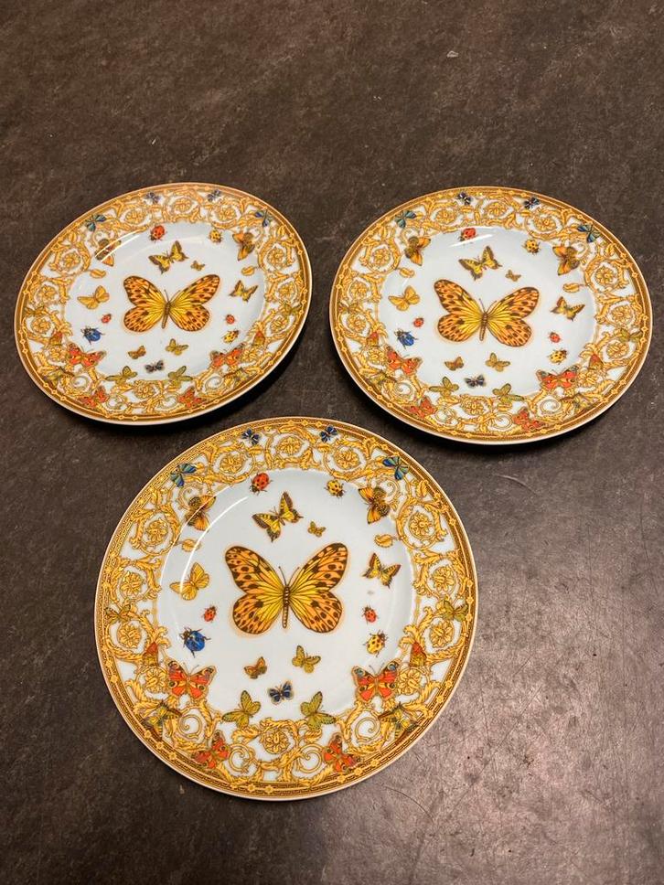 Versace Le Jardin de Versace Borden - 3 stuks rosenthal, Huis en Inrichting, Keuken | Servies, Zo goed als nieuw, Bord(en), Overige stijlen