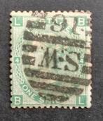 ENGELAND Victoria 1867 1s. green SG117 plate 4, Postzegels en Munten, Postzegels | Europa | UK, Verzenden, Gestempeld