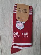 Sokken kerst on the nice list 38-45, Ophalen of Verzenden, Nieuw, Overige maten, Wit