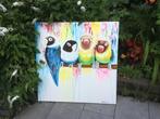 Vogels op Canvas, Huis en Inrichting, Ophalen, Gebruikt