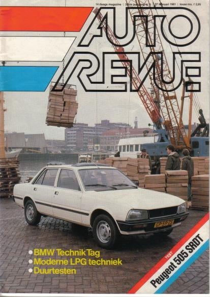 Autorevue 5 1981 : Peugeot 505 SR TD - Citroen Visa Super E, Ophalen of Verzenden, Gelezen, Algemeen