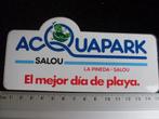 sticker aquapark salou logo la pineda el mejor dia de playa, Verzamelen, Verzenden, Zo goed als nieuw, Bedrijf of Vereniging