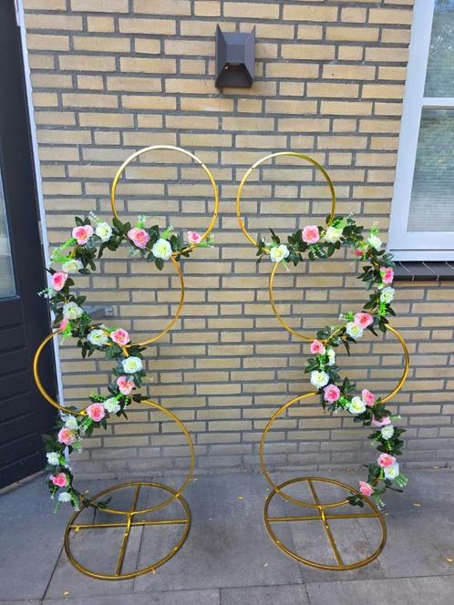 Backdrop bruiloft, Hobby en Vrije tijd, Feestartikelen, Zo goed als nieuw, Versiering, Geboorte of Huwelijk, Ophalen