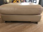 Lederen hocker van Montel, Huis en Inrichting, Banken | Voetenbanken en Poefen, Ophalen, Leer, 75 tot 100 cm, Zo goed als nieuw