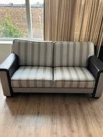 Bankstel 2 zits en losse fauteuil stof met leder, Ophalen, Gebruikt, 150 tot 200 cm, Tweepersoons