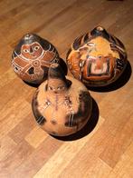 Peruaanse pompoen: handgesneden Zuid-Amerikaanse volkskunst, Ophalen of Verzenden