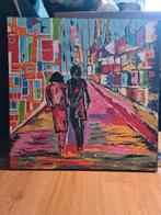 Artistiek kleurrijk schilderij, Antiek en Kunst, Ophalen