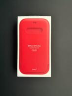 Iphone 12 Pro Max Leather Sleeve Magsafe Red, Ophalen of Verzenden, Nieuw, IPhone 12 Pro Max, Hoesje of Tasje
