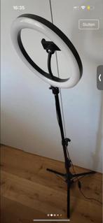 12” Ringlamp met Statief & Bluetooth – Nieuw in Doos, Verzenden, Nieuw, 150 tot 175 cm, Driepoot