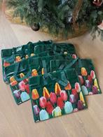 8 Plastic Draagtassen met Tulpenmotief, Nieuw, Minder dan 50 cm, Ophalen of Verzenden, Minder dan 50 cm