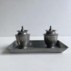 Tinnen inktstel Kamphof, Zwolle eind 19e eeuw, Antiek en Kunst, Ophalen of Verzenden