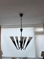 Plafondlamp met glazen kappen, Ophalen of Verzenden, Gebruikt, Metaal