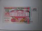 Suriname- 10 Gulden- Bankbiljet, Verzenden, Zuid-Amerika, Los biljet