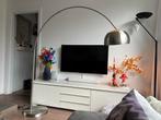 Te koop: Zilverkleurige booglamp, Huis en Inrichting, Lampen | Vloerlampen, Ophalen, Gebruikt, Metaal, Modern