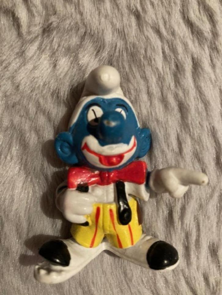 Smurf clown vintage Peyo Schleich 20033 uit 1980 nieuw, Verzamelen, Smurfen, Nieuw, Poppetje, Figuurtje of Knuffel, Overige Smurfen